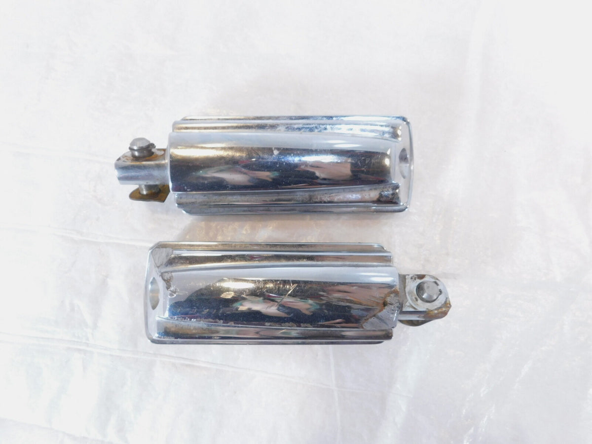 Harley Touring FXR Dyna Sportster & Softail Chrome & Rubber Footpegs Footrests