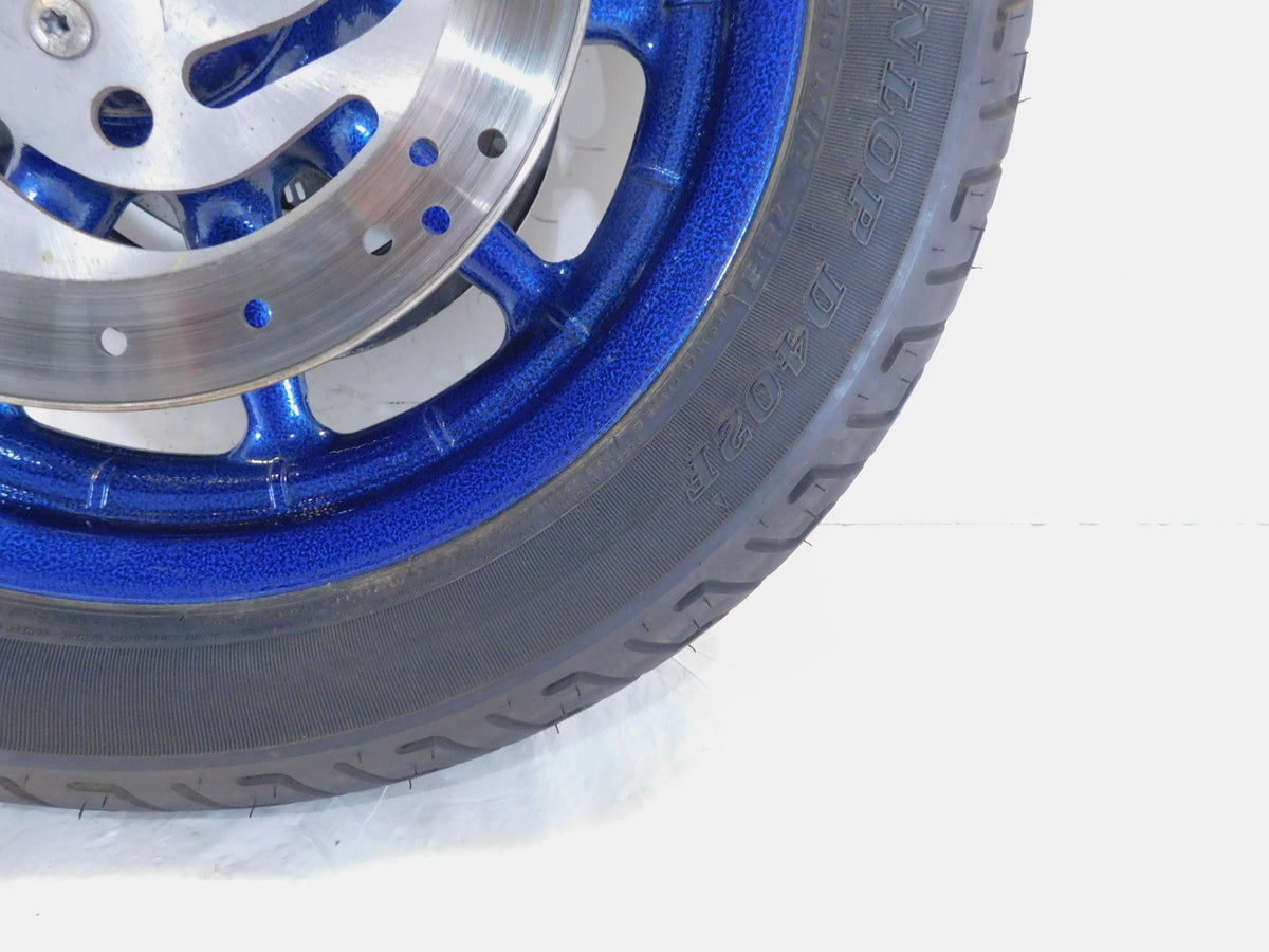 Harley Davidson Touring Road King & Electra Glide Blue Cast Front Wheel Rim - C3 Cycle