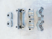 2001 01 KTM 640 LC4 Silver Handlebar Holder Clamp Brackets & Riser Inserts - C3 Cycle