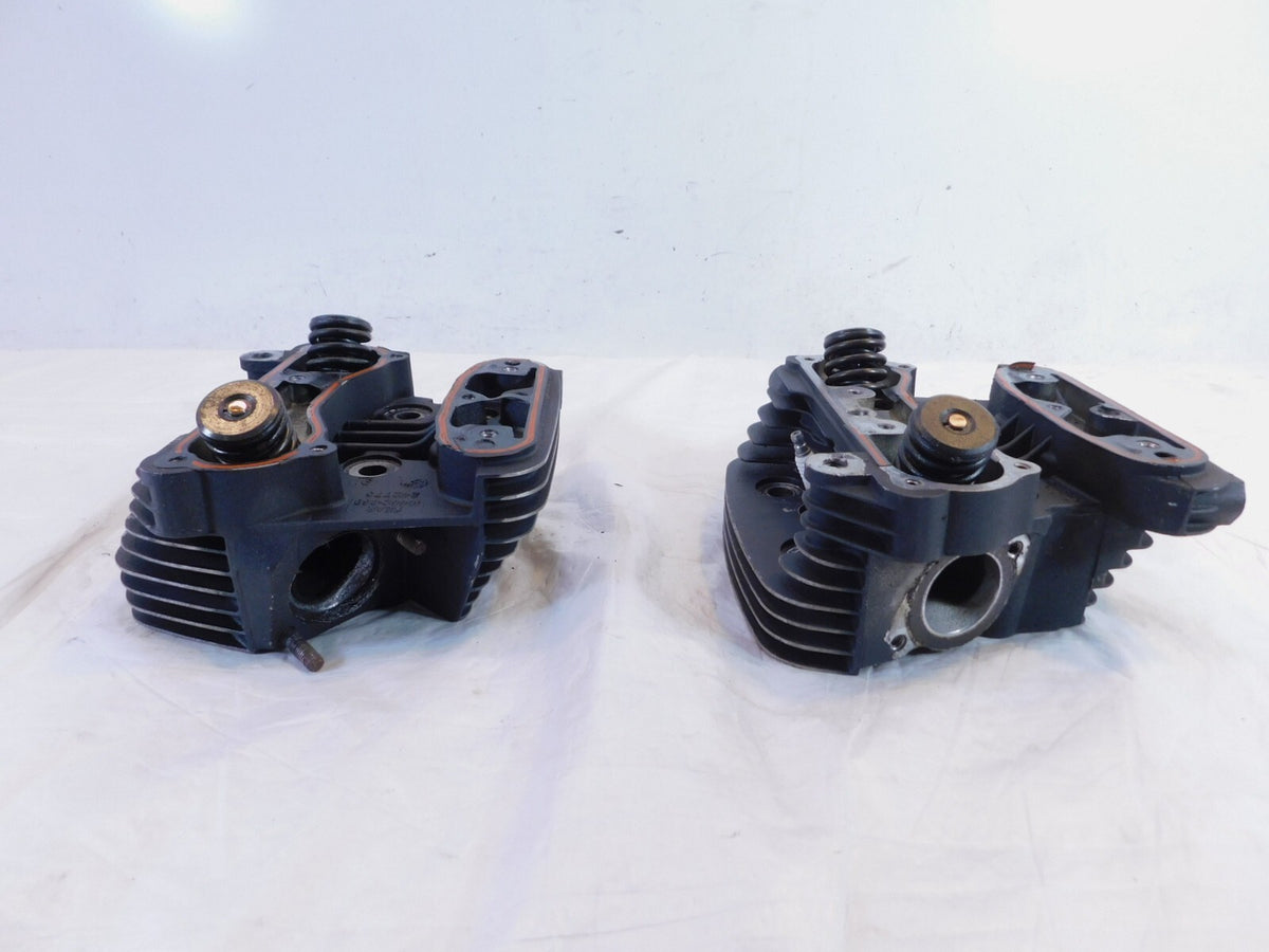Harley Davidson Sportster 883 XLH883 Black Engine Cylinder Heads Springs Valves - C3 Cycle