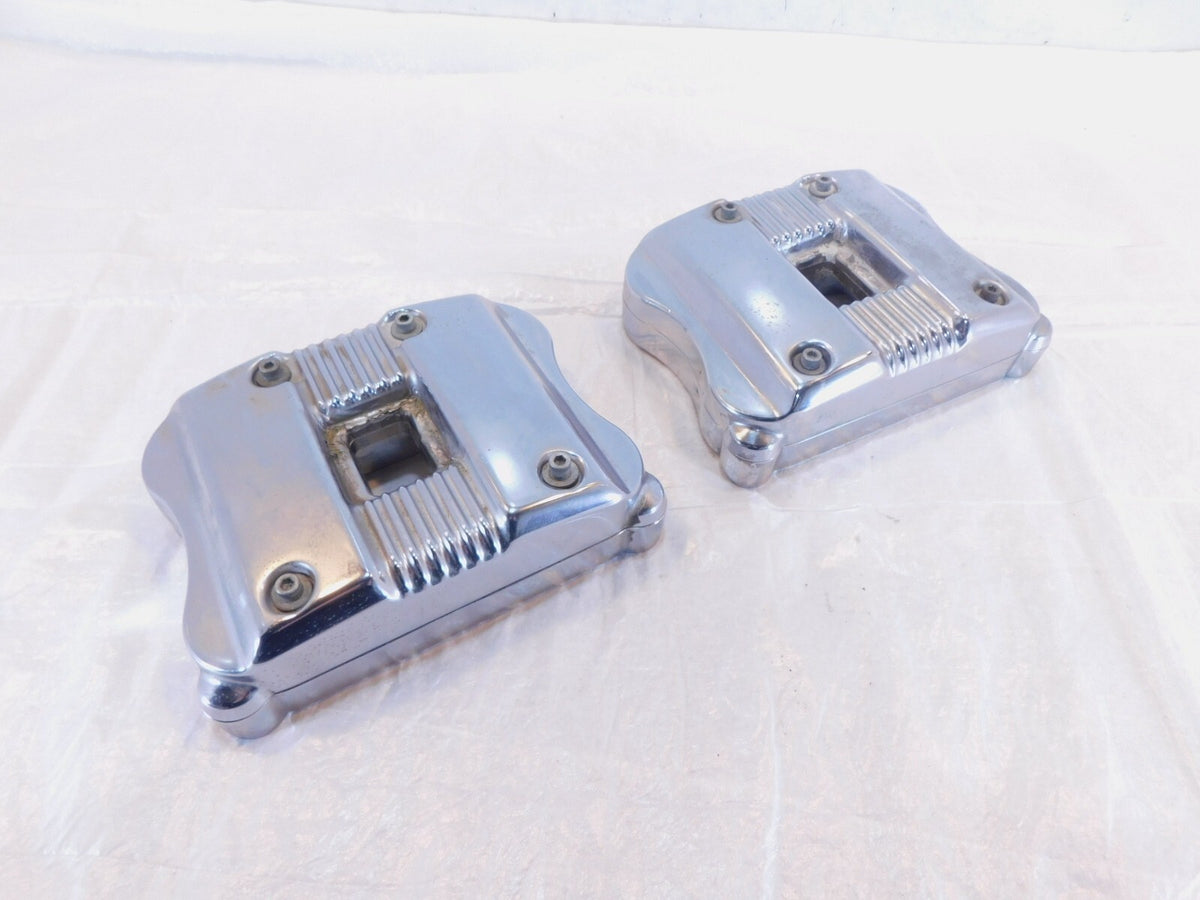 Harley Davidson Sportster 883 & 1200 Chrome Cylinder Head Cover Rocker Boxes - C3 Cycle