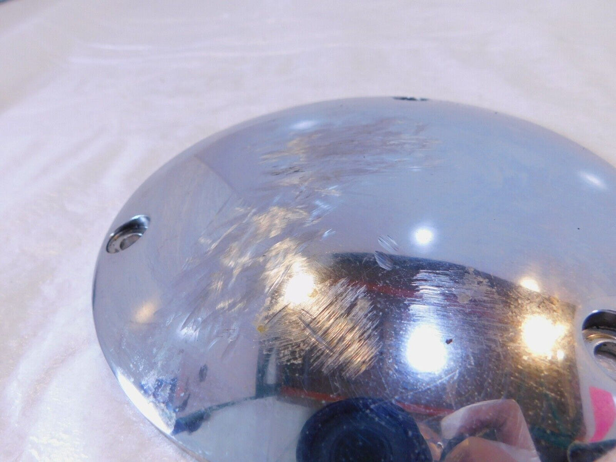 Harley Davidson Evo Softail Dyna & FXR Left Engine Chrome Derby Clutch Cover - C3 Cycle