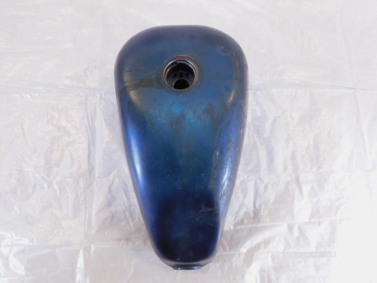 93-94 Harley Davidson Sportster 883 & 1200 Yellow Fuel Gas Tank Assembly - DENT - C3 Cycle