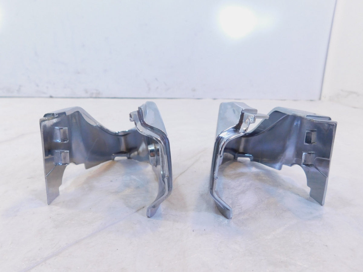 Vespa Primavera Sprint 50 125 150 Pair Chrome Handlebar Cover Fairing Shells - C3 Cycle