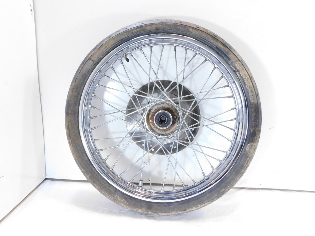 Harley Davidson Softail & Dyna Wide Glide Chrome 21" Front Wheel Rim & Rotor - C3 Cycle