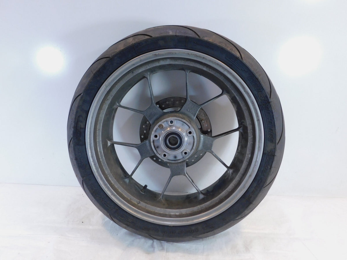 2007 2008 2009 Aprilia Shiver 750 SL750 Gray Rear Wheel Rim & Brake Rotor - C3 Cycle
