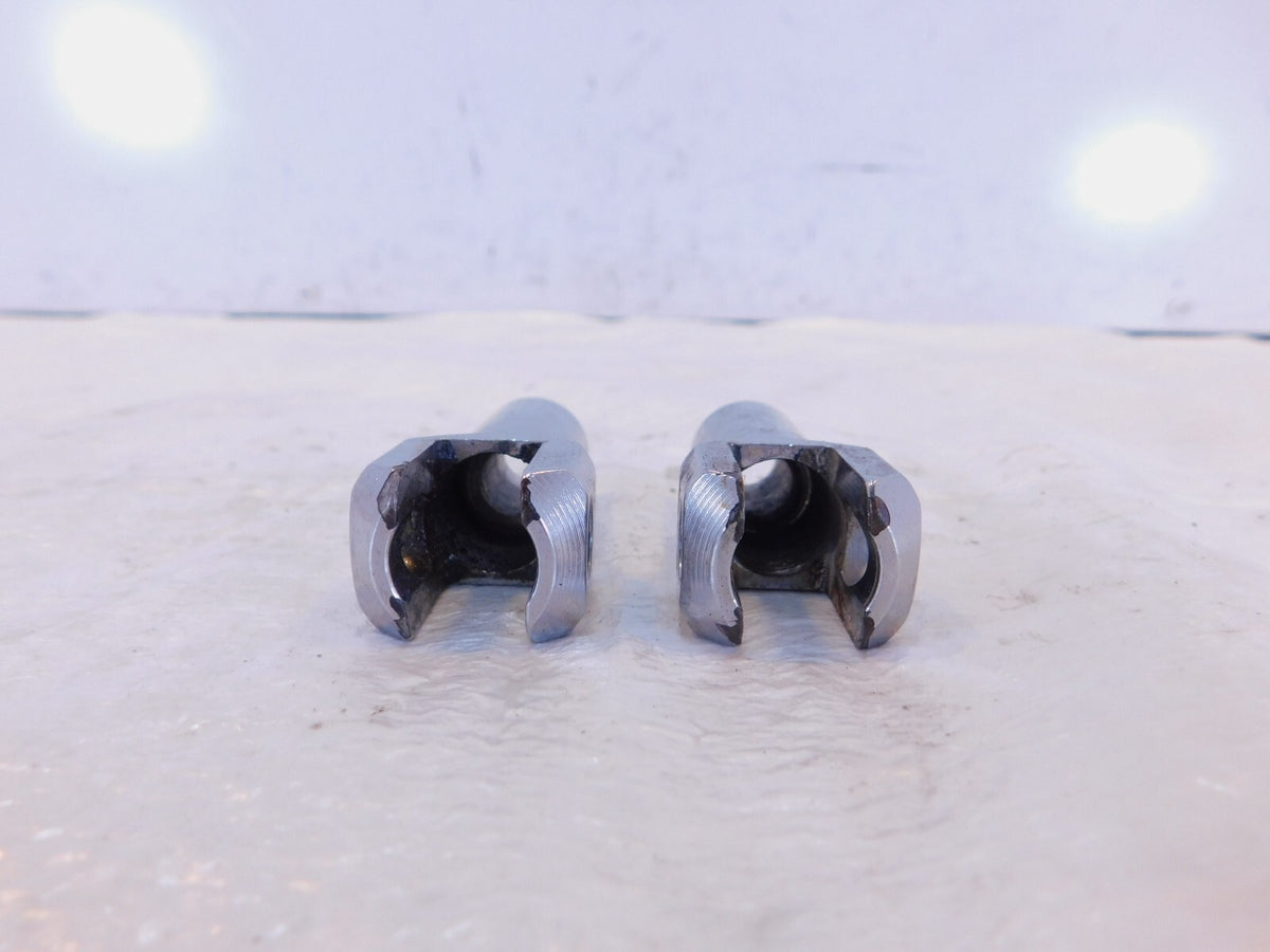 Harley Davidson Softail Chrome Passenger Footpeg Peg Bracket Mount Supports Pair - C3 Cycle