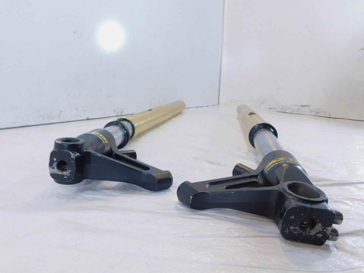 Bent 2007-2012 Triumph Tiger 1050 SE Front Wheel Suspension Fork Shock Leg Tubes - C3 Cycle