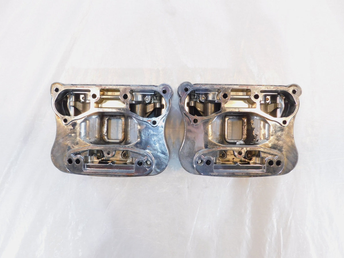 Harley Davidson Sportster 883 & 1200 Chrome Cylinder Head Cover Rocker Boxes - C3 Cycle