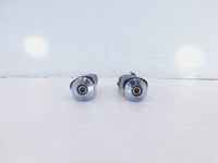Harley Touring FXR Dyna Sportster & Softail Chrome & Rubber Footpegs Footrests - C3 Cycle