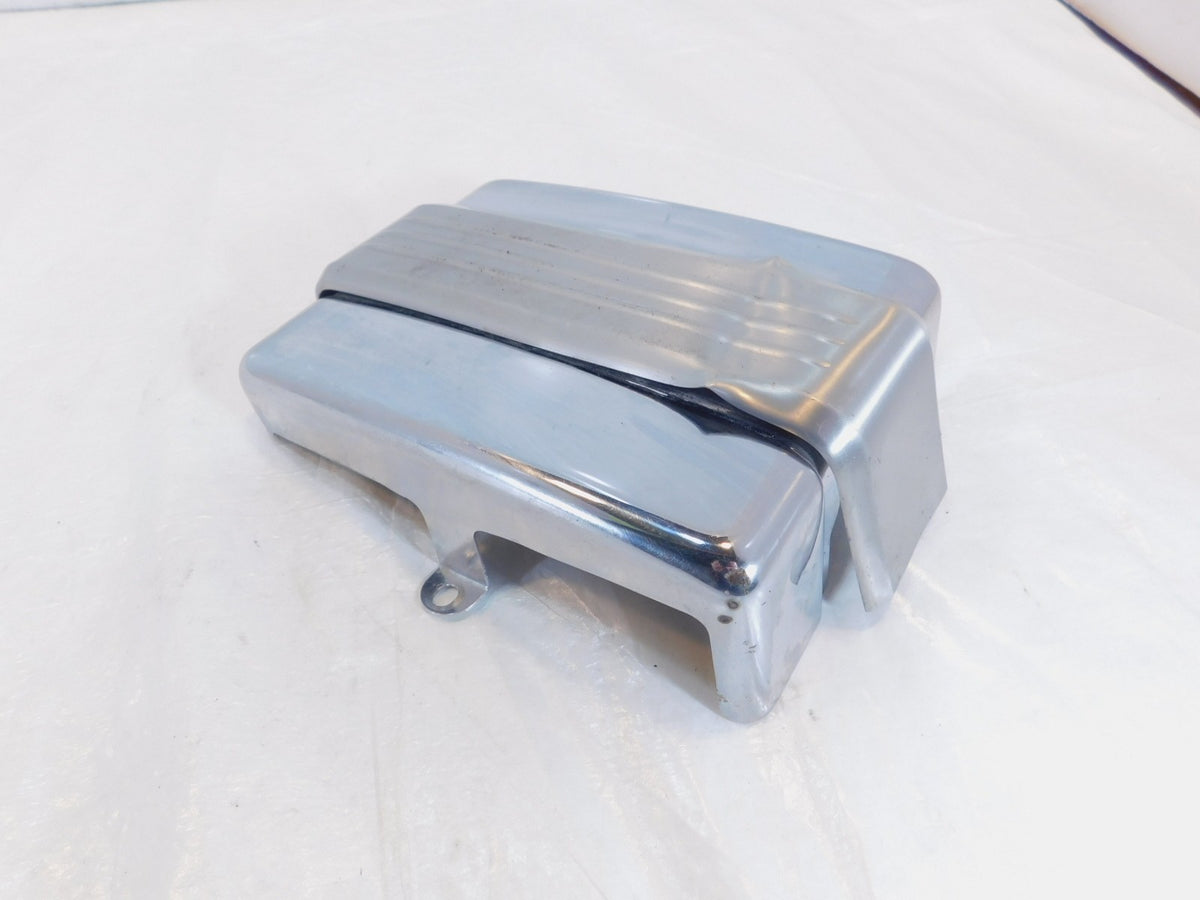 Harley Davidson Dyna Wide & Super Glide Chrome Battery Box Side Cover 66375-06 - C3 Cycle