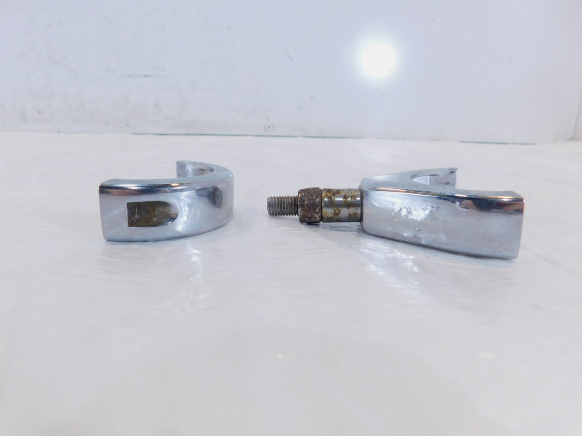 Harley Sportster Softail Dyna Left/Right Chrome Front Turn Signal Mount Bracket - C3 Cycle