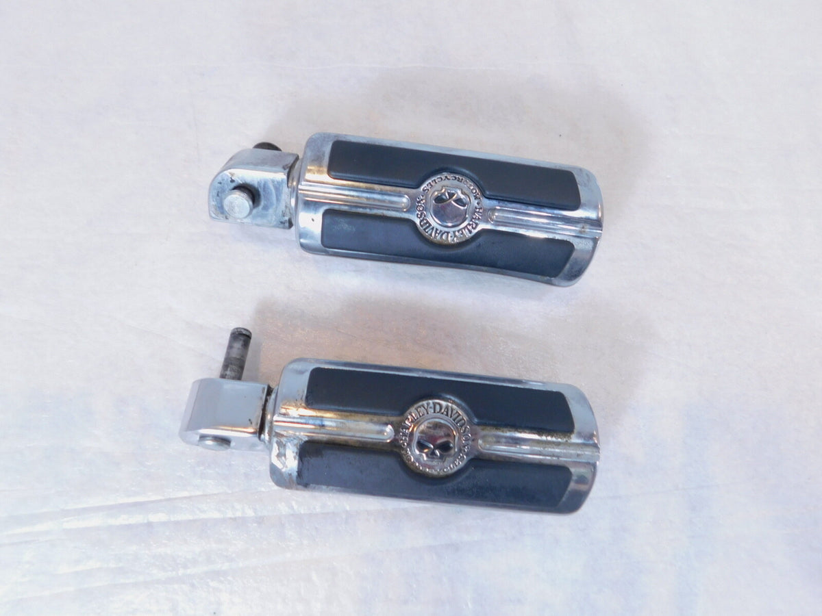 Harley Touring FXR Dyna Sportster & Softail Willie G. Skull Footrest Footpegs - C3 Cycle