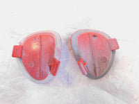 Vespa Piaggio Primavera 50 125 150 Pair Red Left Right Steering Fairing Plugs - C3 Cycle