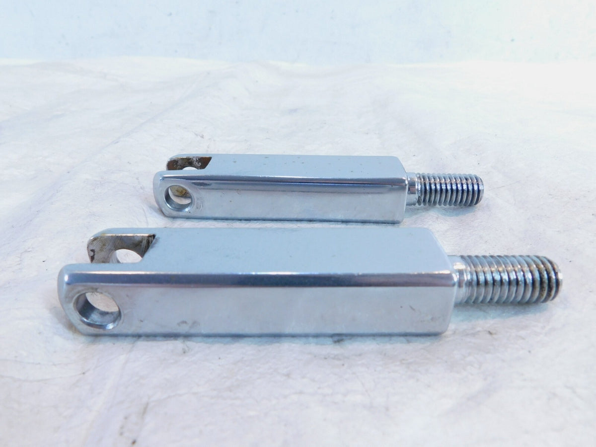 Harley EVO FXR EVO Dyna Chrome Front Highway Footpeg Peg Mount Clevis Brackets - C3 Cycle