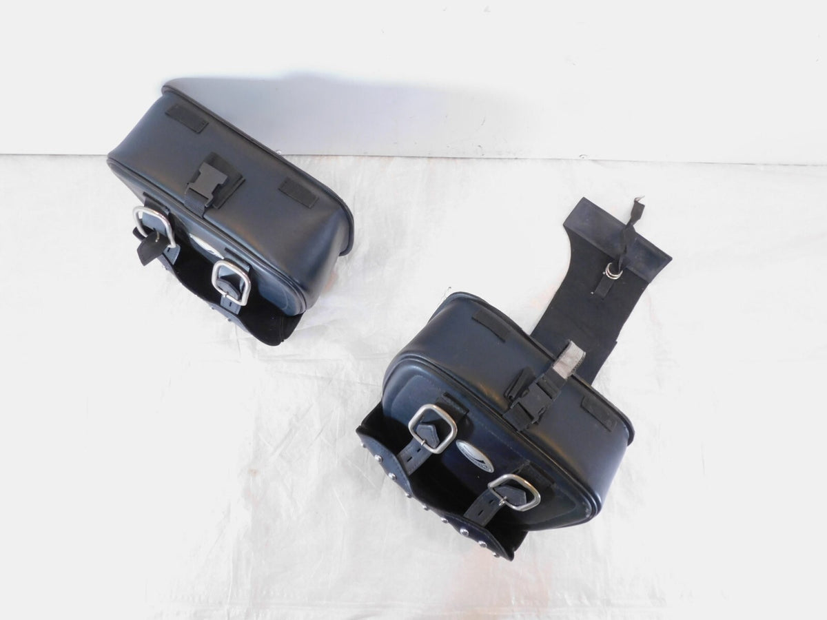 Yamaha Virago 1100 XV1100 Saddlemen Rear Black Dual Luggage Container Saddlebags - C3 Cycle