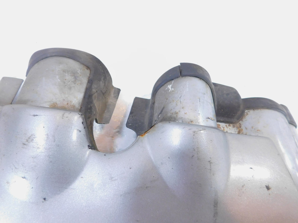 Honda GL1800 Goldwing 1800 Silver Left Exhaust Header Pipe Muffler Shield Cover - C3 Cycle