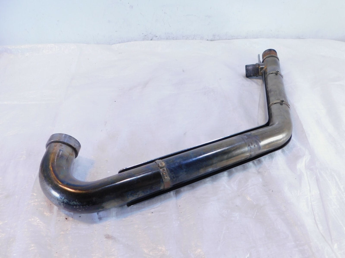 1999-2001 Victory Deluxe Standard V92 Cruiser Front Exhaust Header Pipe & Shield - C3 Cycle