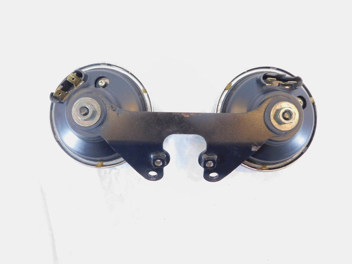 1986-2006 Kawasaki Vulcan 750 VN750 Dual Double Signal Horns & Mount Bracket - C3 Cycle