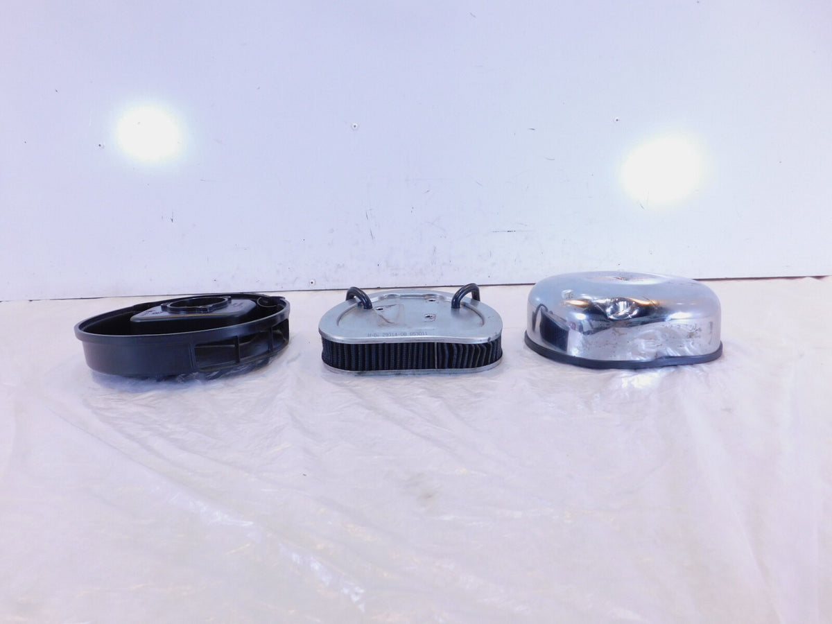 Harley Davidson Dyna Street Bob & Softail Slim Round Air Cleaner Filter Airbox - C3 Cycle