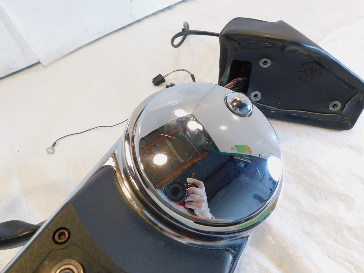 Harley Electra Glide FLHTC Chrome Fuel Tank Console w/ CB Control & Speaker - C3 Cycle
