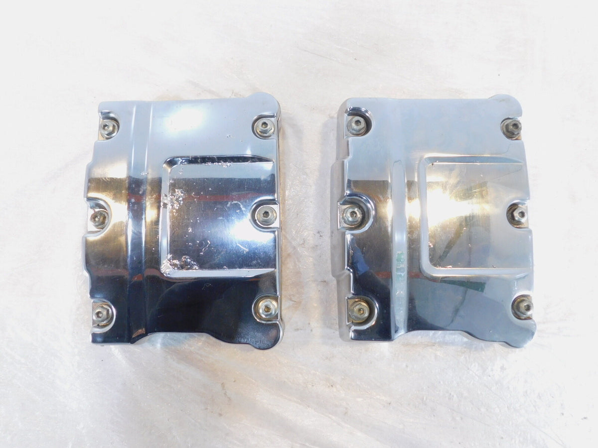 Harley Davidson Touring Dyna & Softail Chrome Cylinder Head Rocker Boxes