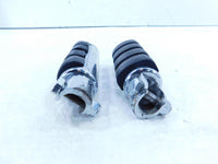 Harley Touring Dyna Sportster & Softail ISO Chrome & Rubber Footpeg Footrests - C3 Cycle