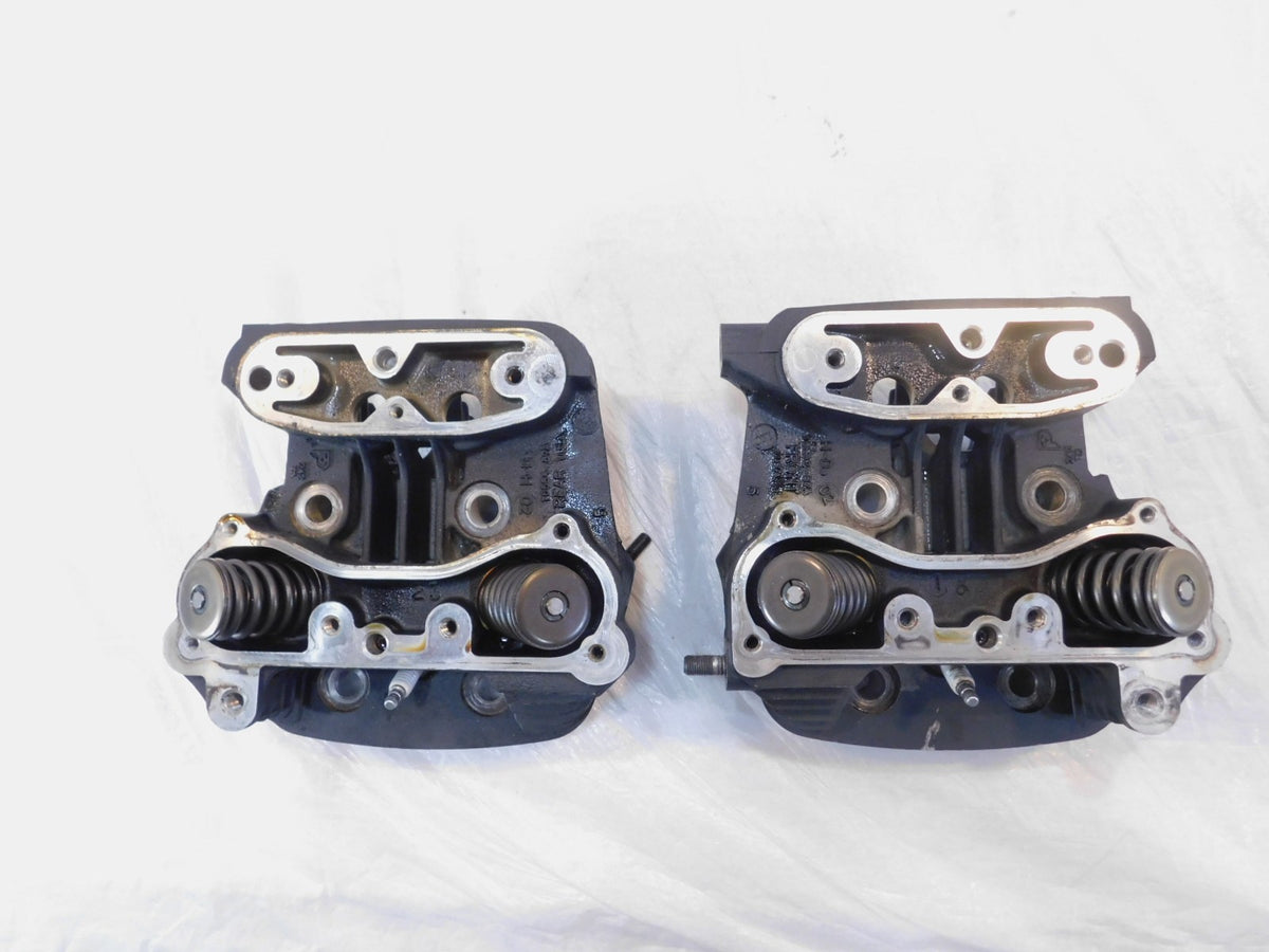 1991-2003 Harley Davidson Sportster XLH 1200 Black Cylinder Heads w/ Valves - C3 Cycle