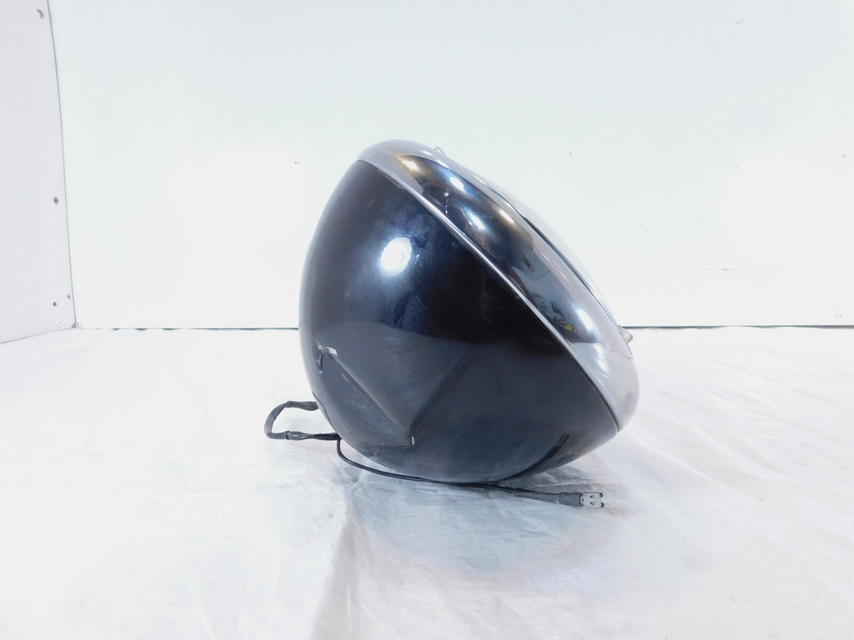 Dented Harley Softail Heritage Classic Fat Boy Black Headlight & Housing Bucket - C3 Cycle