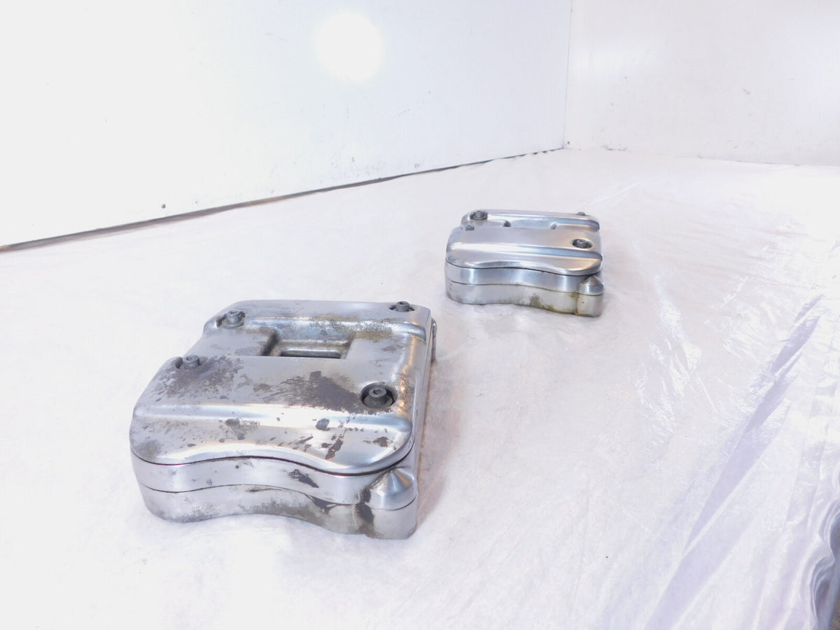 Harley Davidson Sportster 883 1100 1200 Chrome Cylinder Head Cover Rocker Boxes - C3 Cycle