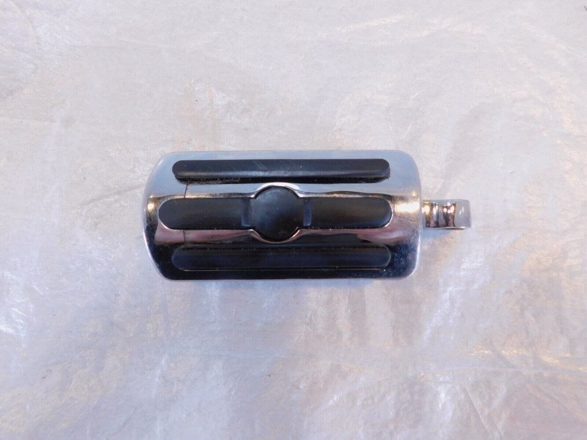 Harley Touring FXR Dyna Sportster & Softail Chrome & Rubber Footpegs Footrests - C3 Cycle