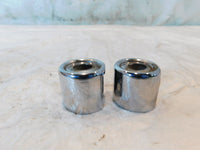 1986 1987 Harley Davidson Sportster XLH 1100 Chrome Upper Top Shock Bolt Covers - C3 Cycle