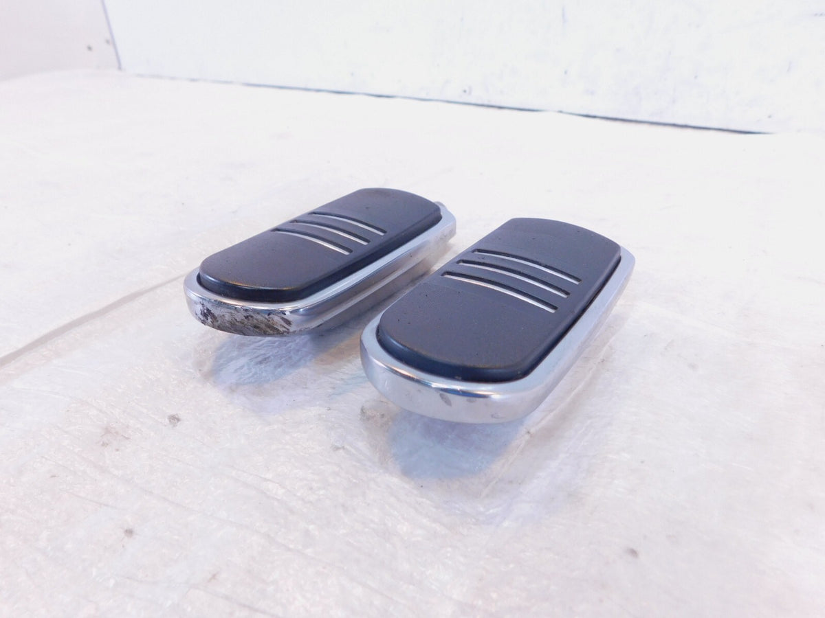 Harley Touring FXR Dyna Sportster & Softail Metal & Rubber Footpegs Footrests - C3 Cycle