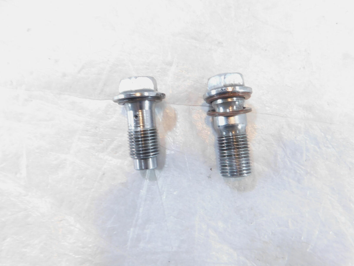 Yamaha Virago 700 750 1000 11000 Engine Motor Oil Pipe Line Hollow Banjo Bolts - C3 Cycle