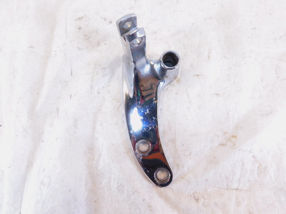 Harley Davidson Dyna FXDWG Wide Glide Black Left Forward Controls Mount Bracket - C3 Cycle