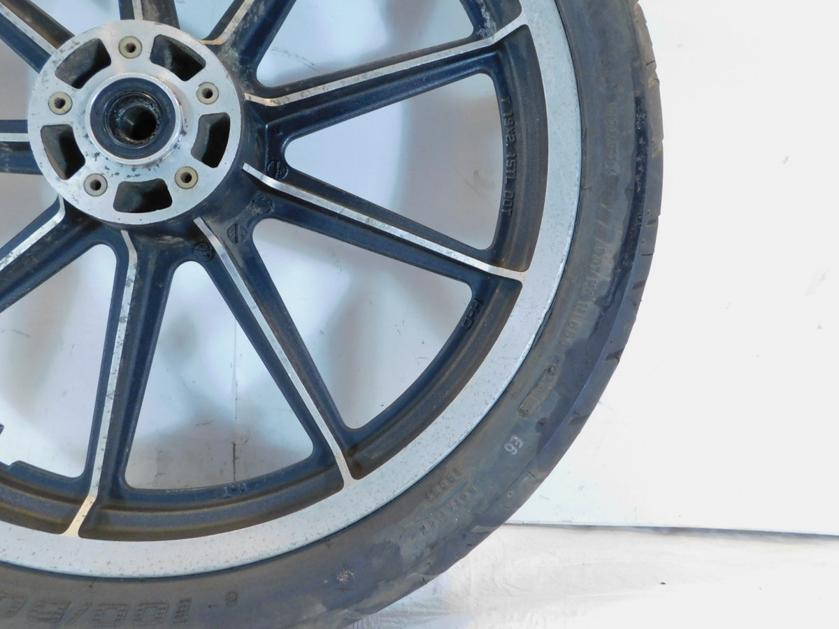 Harley Davidson Sportster 883 & 1200 19" Cast Front Wheel Rim w/ Tire - Bent - C3 Cycle