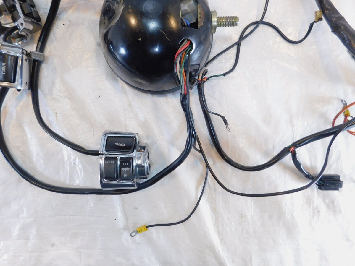 Harley Davidson Sportster 883 1100 & 1200 Wire Wiring Harness Headlight & Switch - C3 Cycle