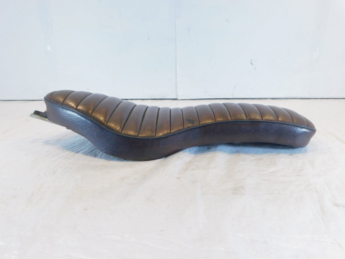1957-1978 Harley Davidson Sportster 900 & 1000 Brown Leather Front & Rear Seat - C3 Cycle