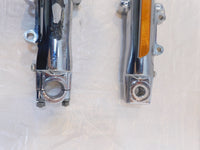 09-13 Harley Davidson Electra & Street Glide Chrome Front Fork Shocks - Bent - C3 Cycle
