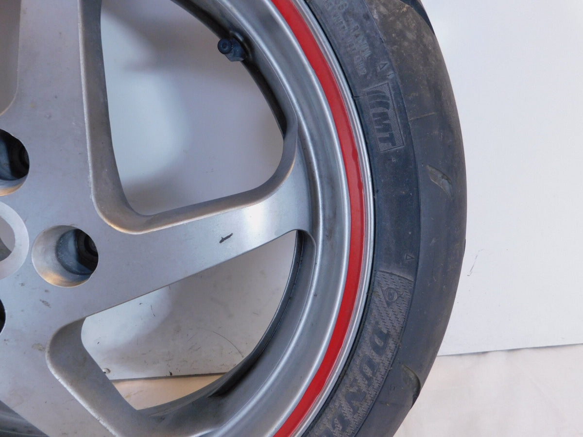 2004-2008 Honda Interceptor 800 VFR800 VFR800A ABS Silver Rear Wheel Rim & Tire - C3 Cycle