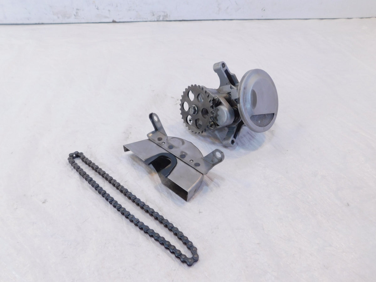82-83 Yamaha XJ750 Maxim 750 Engine Motor Oil Pump, Sprocket Gear Chain & Guard - C3 Cycle