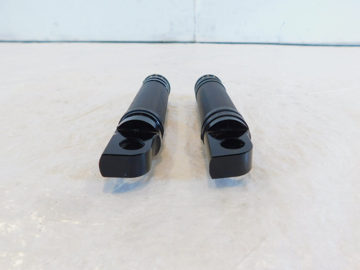 Harley Davidson Touring Dyna Sportster & Softail Black Front Footpeg Footrest - C3 Cycle