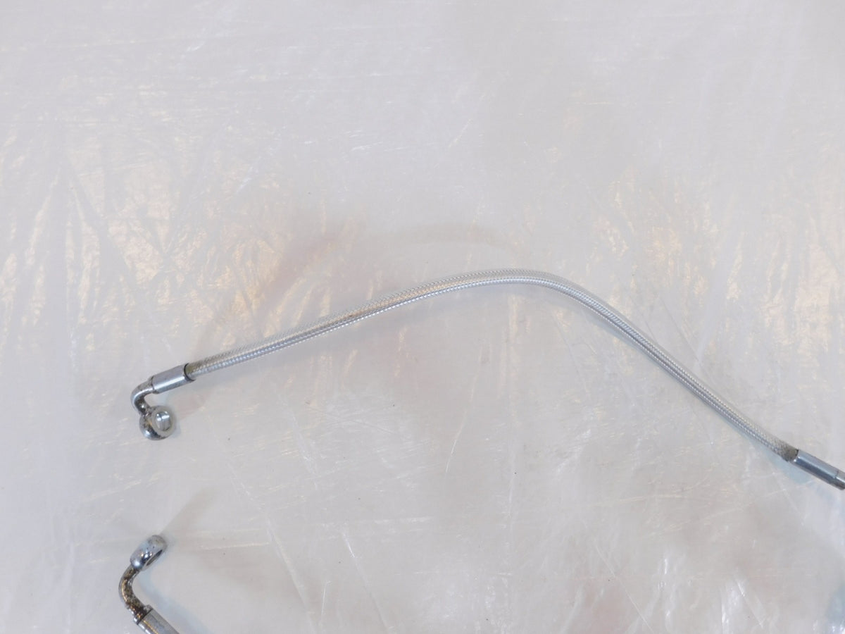 Harley Davidson Sportster XL 1200 Sport 1200S Chrome Dual Disc Front Brake Line - C3 Cycle
