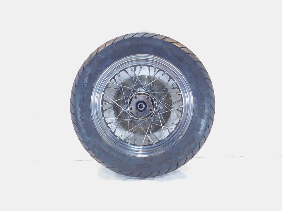 Harley Davidson Dyna Softail & Sportster 883 & 1200 Spoked Rear Wheel Rim & Tire - C3 Cycle