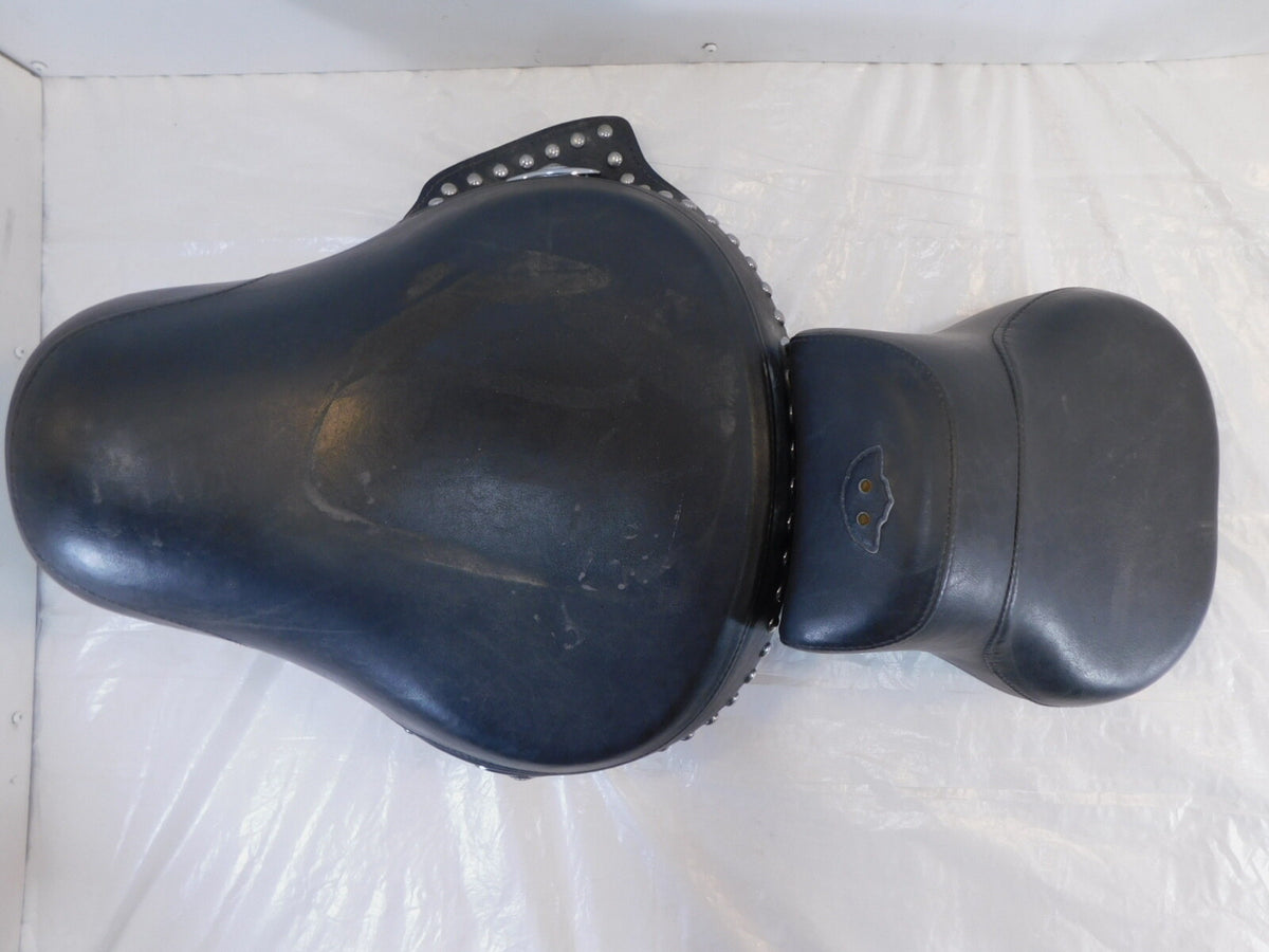 Harley Davidson Black Softail Heritage Classic Rider & Passenger Seat Saddle