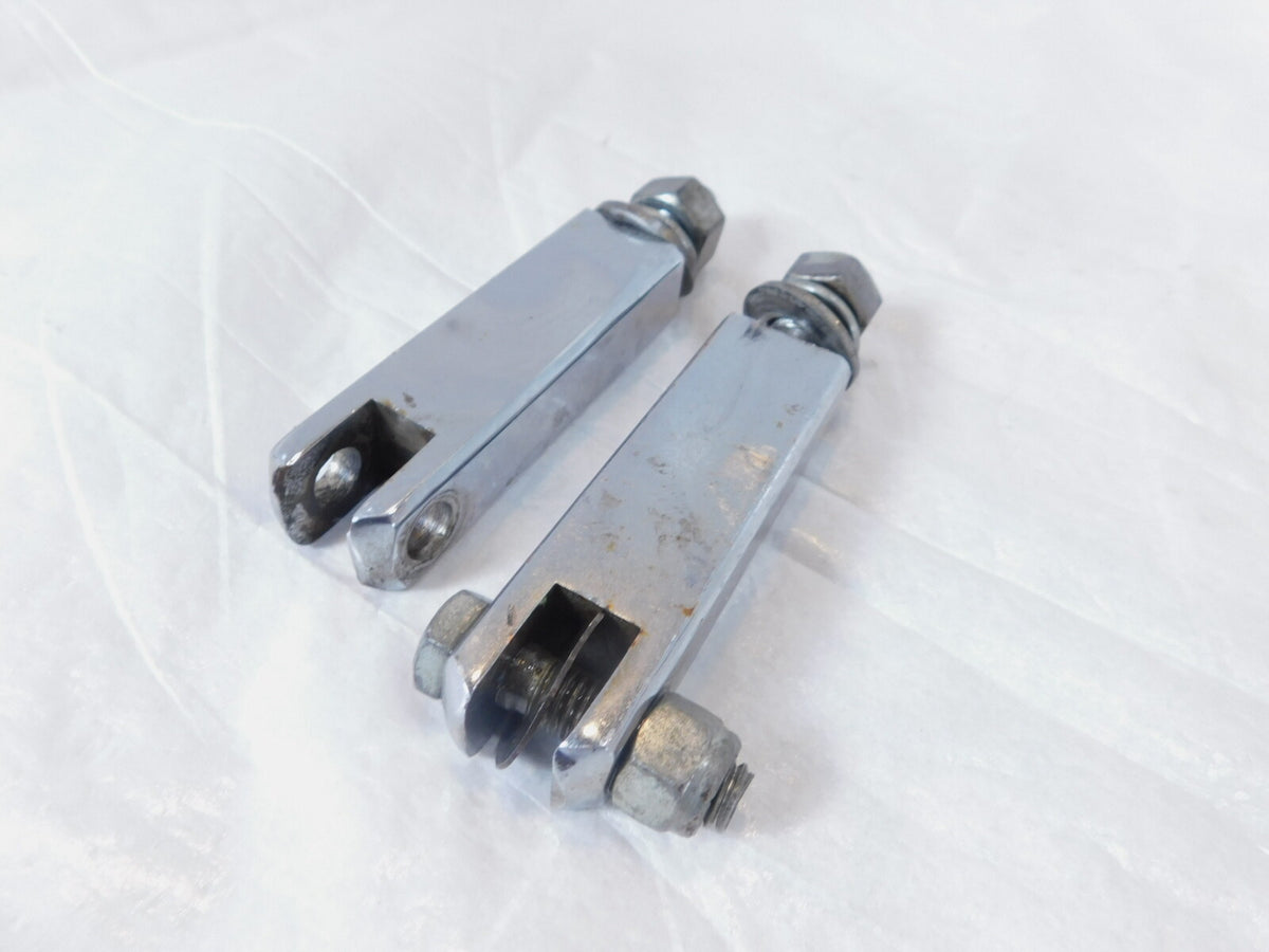 Harley EVO FXR EVO Dyna Chrome Front Highway Footpeg Peg Mount Clevis Brackets - C3 Cycle