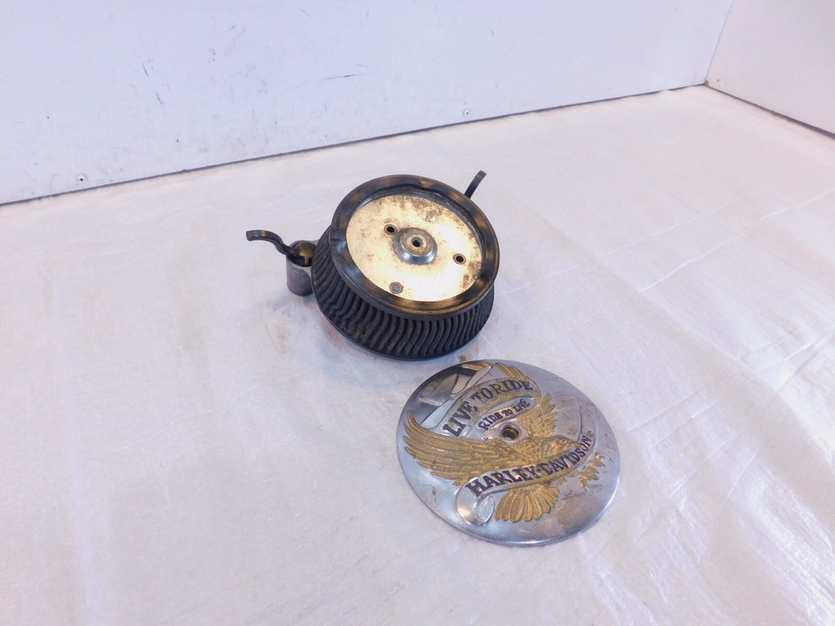 Harley Davidson Dyna & Softail Live to Ride Eagle Air Intake Filter Cleaner - C3 Cycle