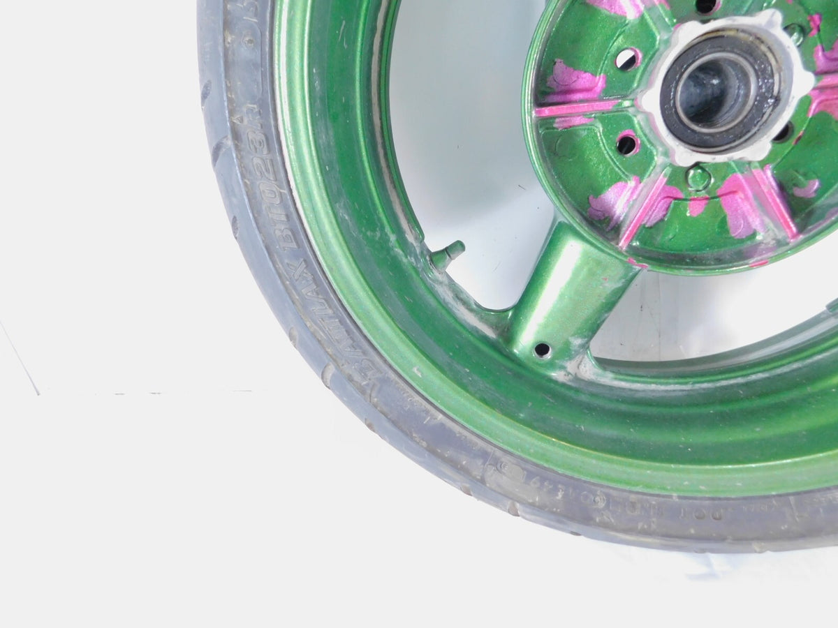 1999-2007 Suzuki GSX1300R Hayabusa Busa Green Rear Wheel Rim w/ Tire - C3 Cycle