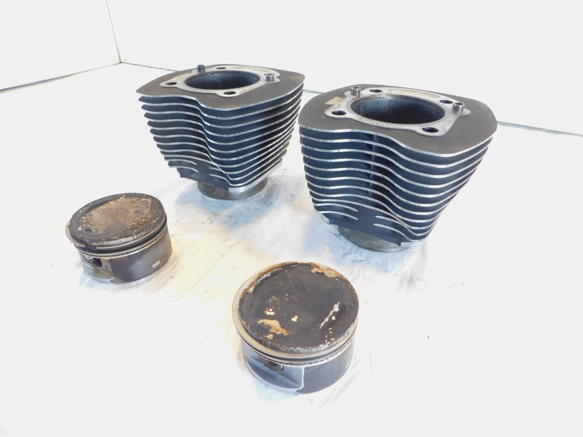 Harley Davidson Twin Cam Touring Dyna & Softail Engine Pistons & Black Cylinders - C3 Cycle