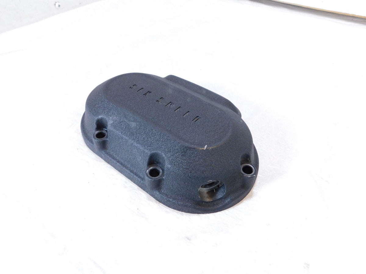 Harley Electra Glide Dyna & Softail Twin Cam Black Transmission Side Cover Cap - C3 Cycle